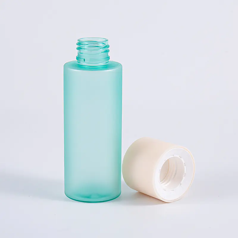 Élelmiszer- és gyógyszerészeti használatra 100 ml-es PET műanyag palack csavaros kupakkal