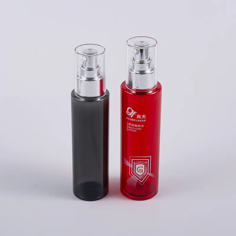 Portable Container Designed 120ml Round Cleansing Toner Bottle