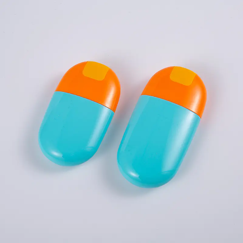 Solid Blue színű 30ml 50ml EVOH többrétegű fényvédő palack csavaros kupakkal