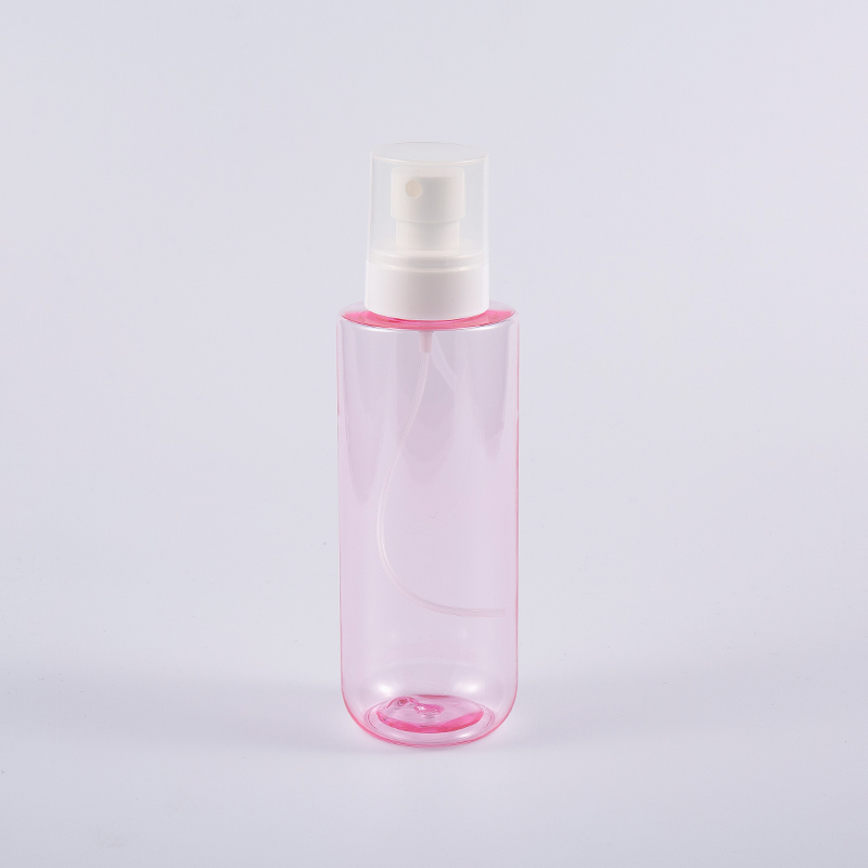 300 ml-es átlátszó rózsaszín színű arcfesték flakonok