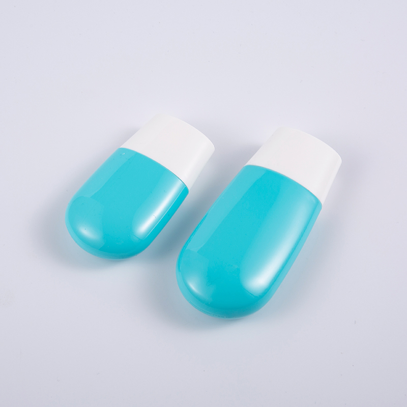 Eco-Friendly Travel Essential 30 ml-es és 50 ml-es prémium kék PE fényvédő palack