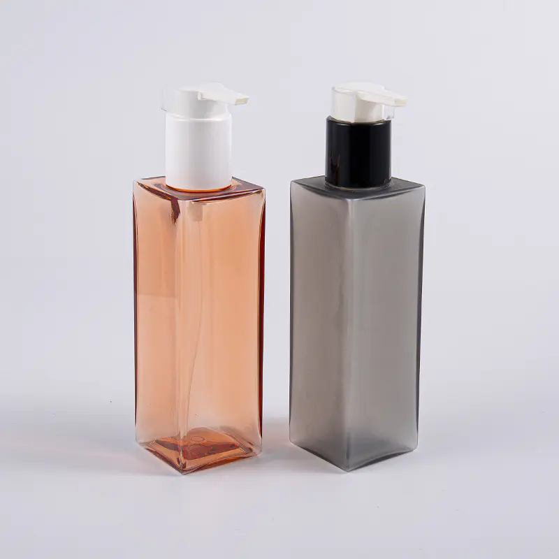 Testápoló 150 ml-es négyzet alakú PETG lotion pumpás flakon