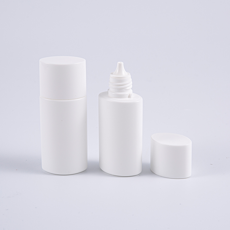 Oval Shape White 15 ml PE fényvédő palack 
