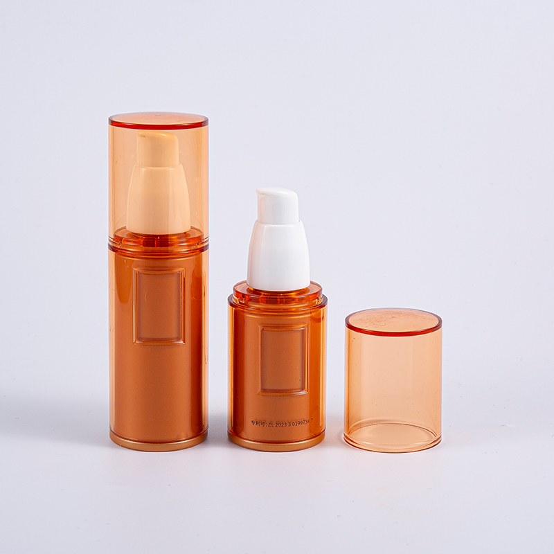 Újratölthető kozmetikai tartály 40 ml belső zsákos vákuumpalack levegő nélküli pumpával 